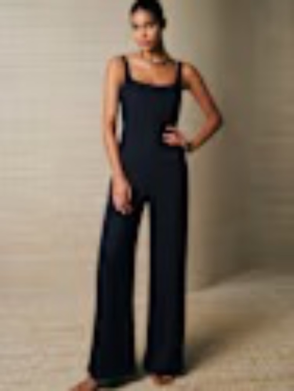 Sezane TILLIS JUMPSUIT-Navy US Size 4